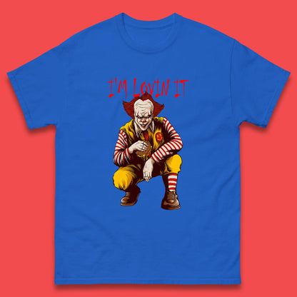 I'm Loven It Pennywise Clown Halloween IT Pennywise Clown Horror Movie Fictional Character Mens Tee Top