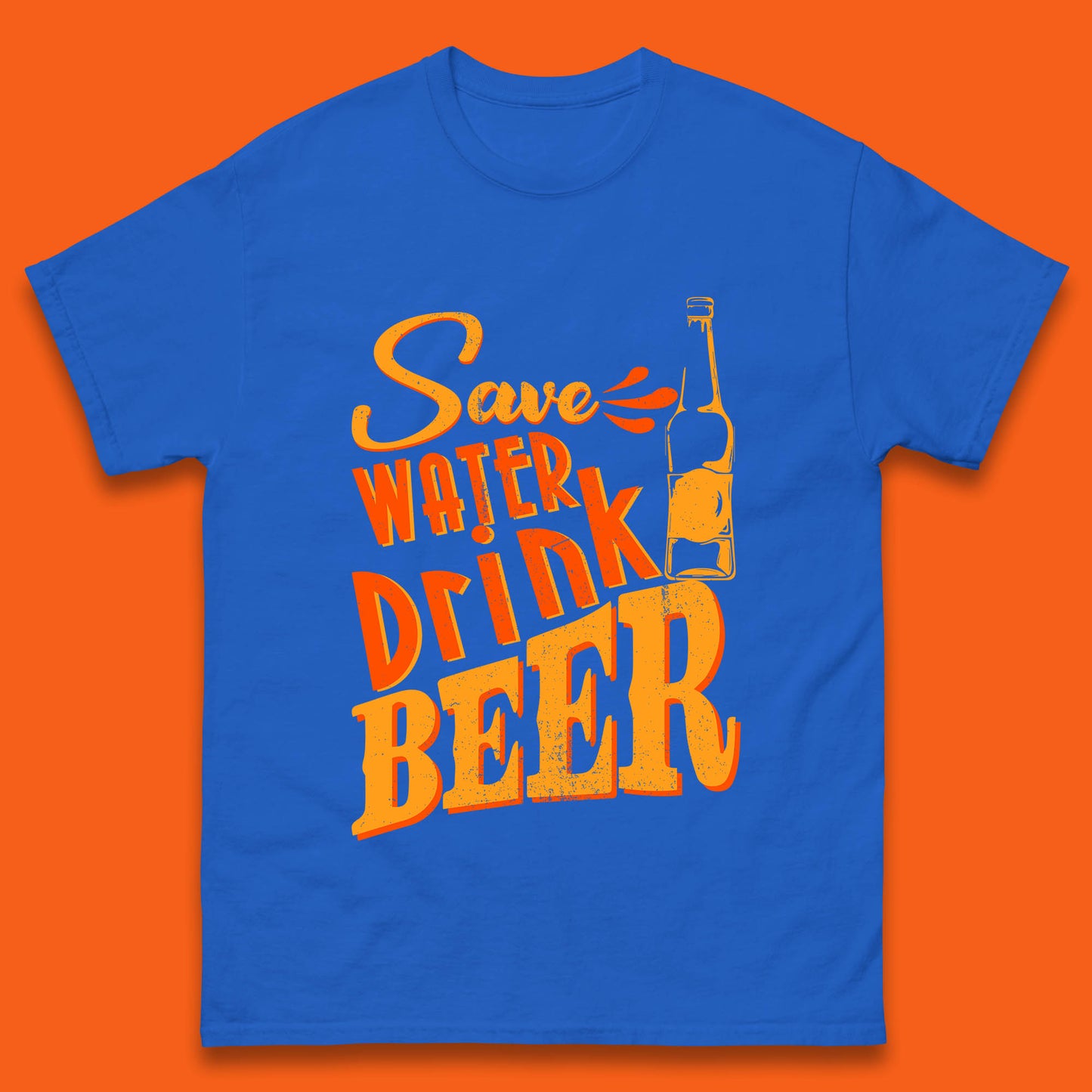 Save Water Drink Beer Halloween Horror Scary Beer Drinking Party Mens Tee Top
