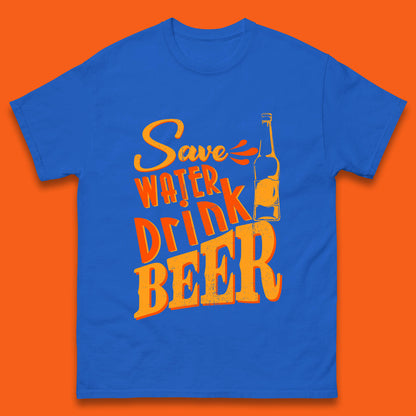 Save Water Drink Beer Halloween Horror Scary Beer Drinking Party Mens Tee Top