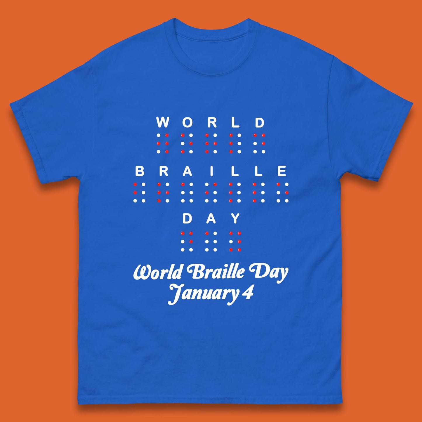 World Braille Day Mens T-Shirt