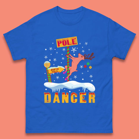 North Pole Dancer Christmas Mens T-Shirt