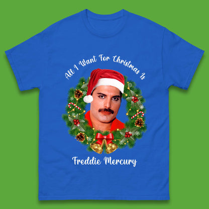 Freddie Mercury Christmas Mens T-Shirt