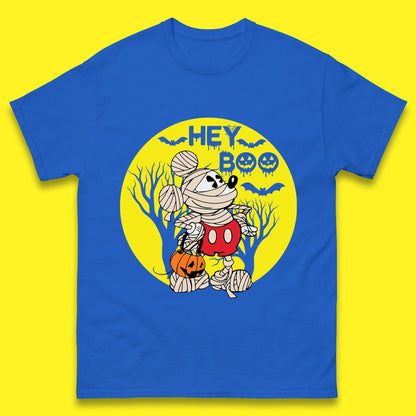 Hey Boo Disney Halloween Mickey Mouse Mummy Trick Or Treat Spooky Vibes Mens Tee Top