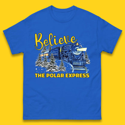 Believe The Polar Express Christmas Train Mens T-Shirt