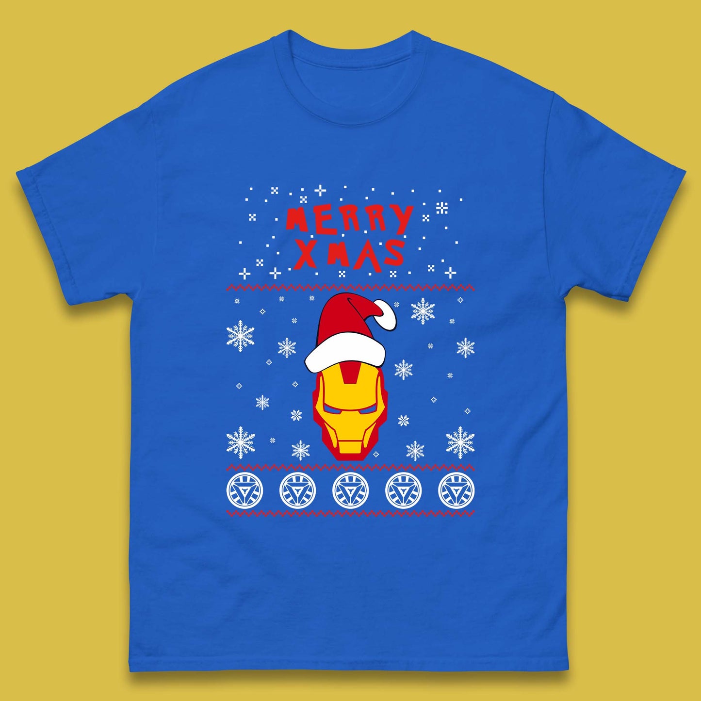 Merry Xmas Ironman Mens T-Shirt