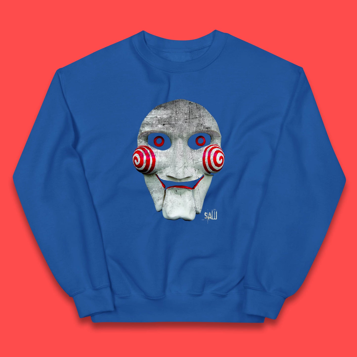 Vintage Saw Jigsaw Halloween Horror Movie Character Halloween Killer Kids Jumper