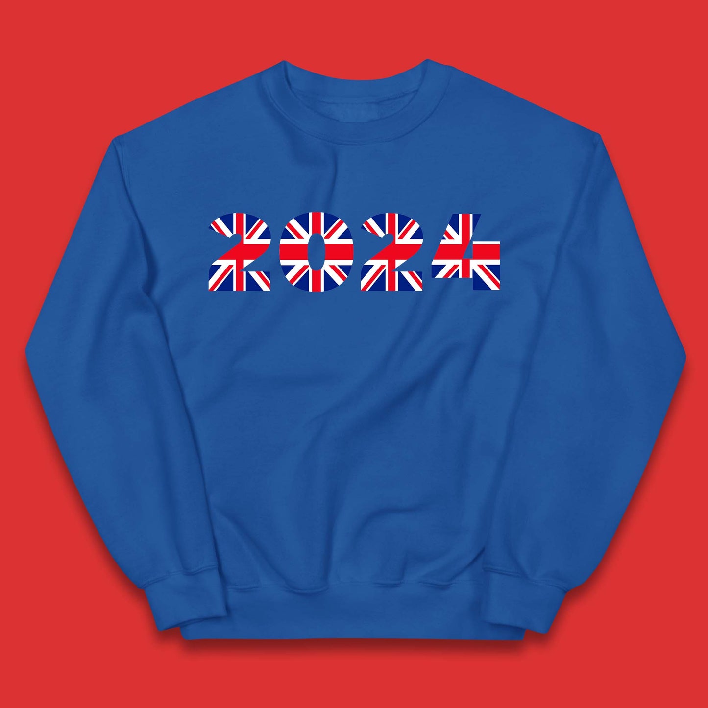 New Year 2024 UK Flag Kids Jumper