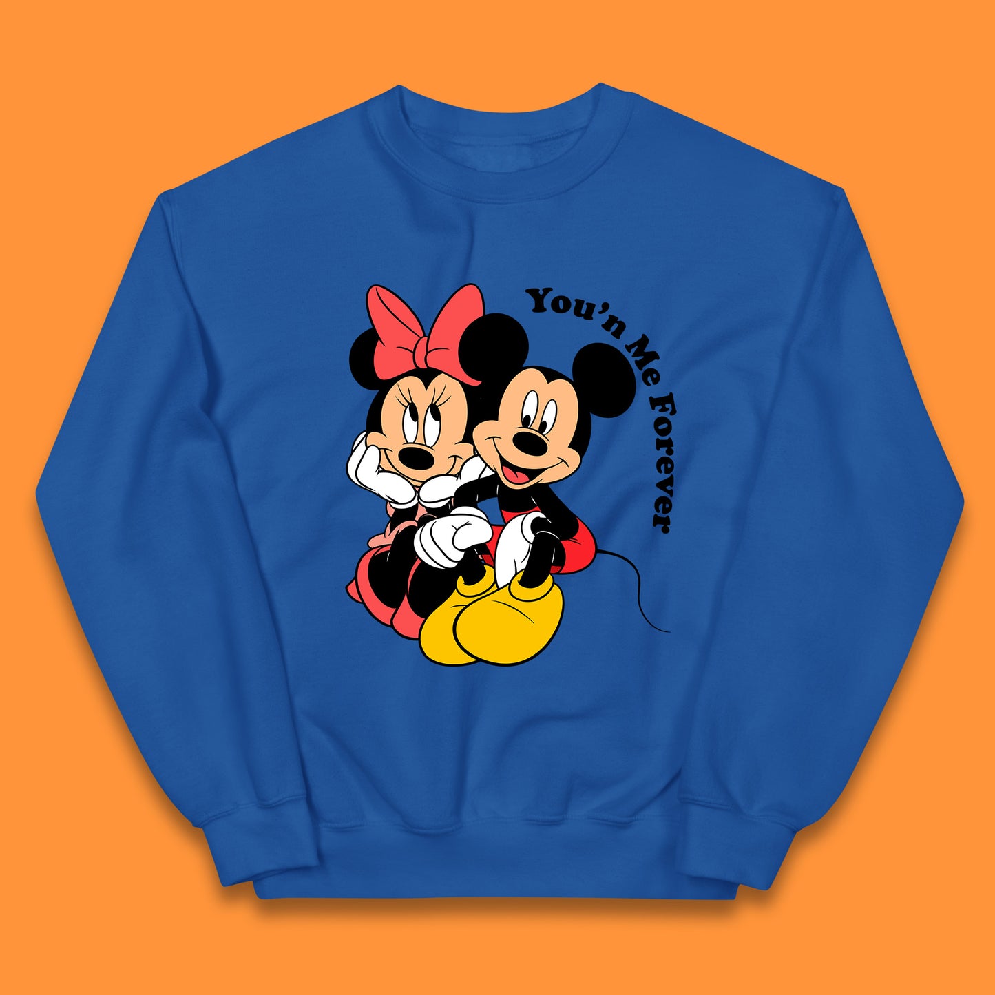 You'n Me Forever Disney Mickey & Minnie Mouse Disneyland Cartoon Characters Disney World Walt Disney Kids Jumper