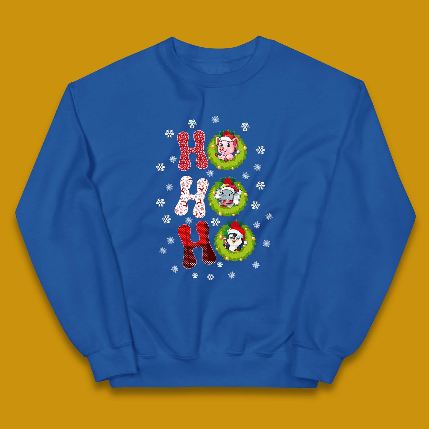 ho ho ho christmas animals jumper