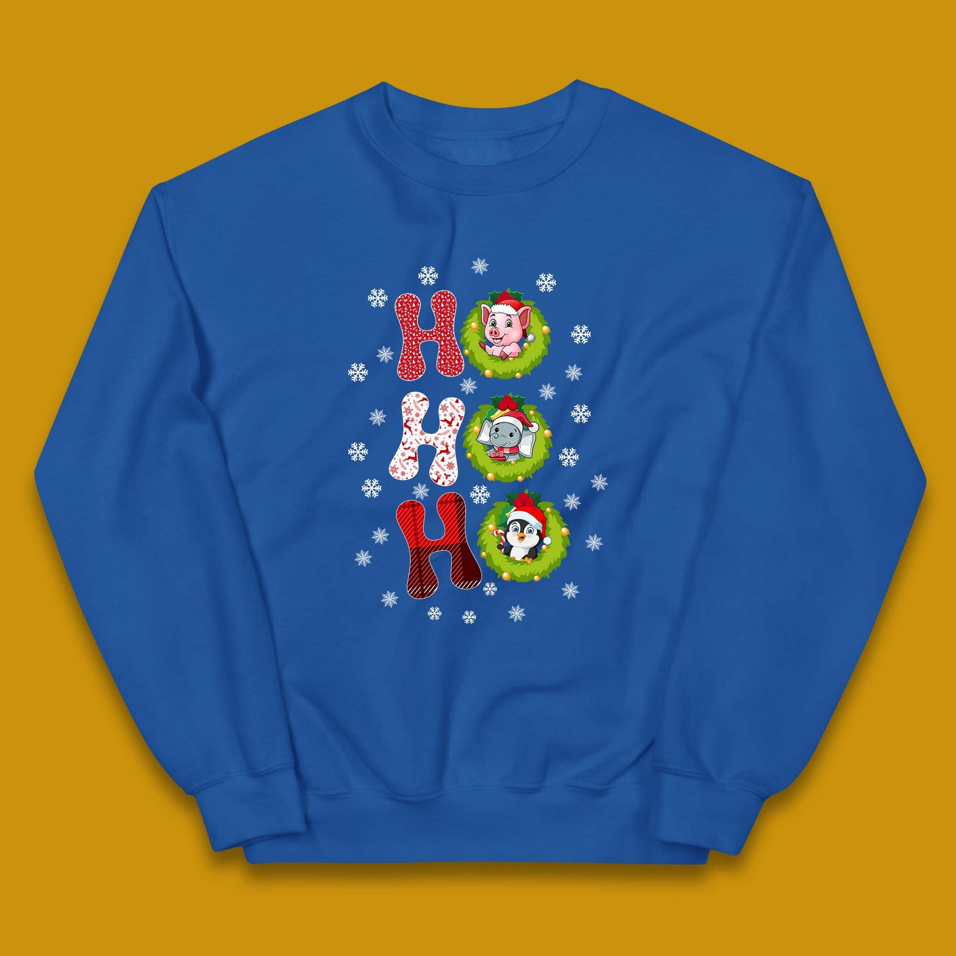 ho ho ho christmas animals jumper