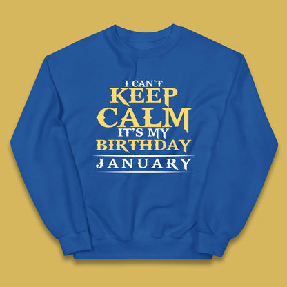 January Birth Party Kids Jumper