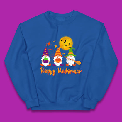 Happy Halloween Gnomies Spooky Witch Gnomes Scary Gnome Lover Kids Jumper