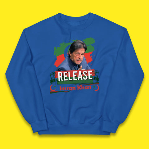 Release Imran Khan Prisoner No 804 Nation Stand With Imran Khan Pakistan Behind You Skipper Kids Jumper