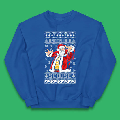 Santa Is A Scouse Christmas Kids Jumper