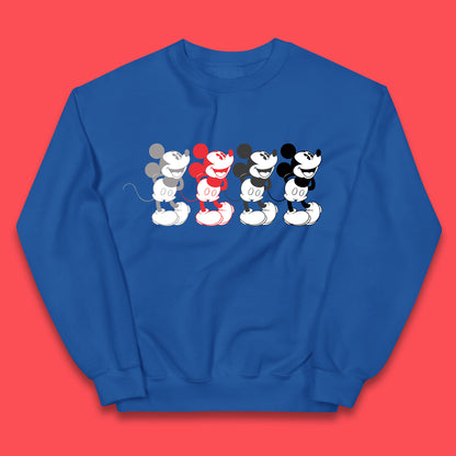 Disney Mickey Mouse Minnie Mouse Face Cartoon Character Disneyland Vacation Trip Disney World Kids Jumper