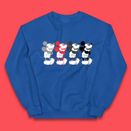 Disney Mickey Mouse Minnie Mouse Face Cartoon Character Disneyland Vacation Trip Disney World Kids Jumper