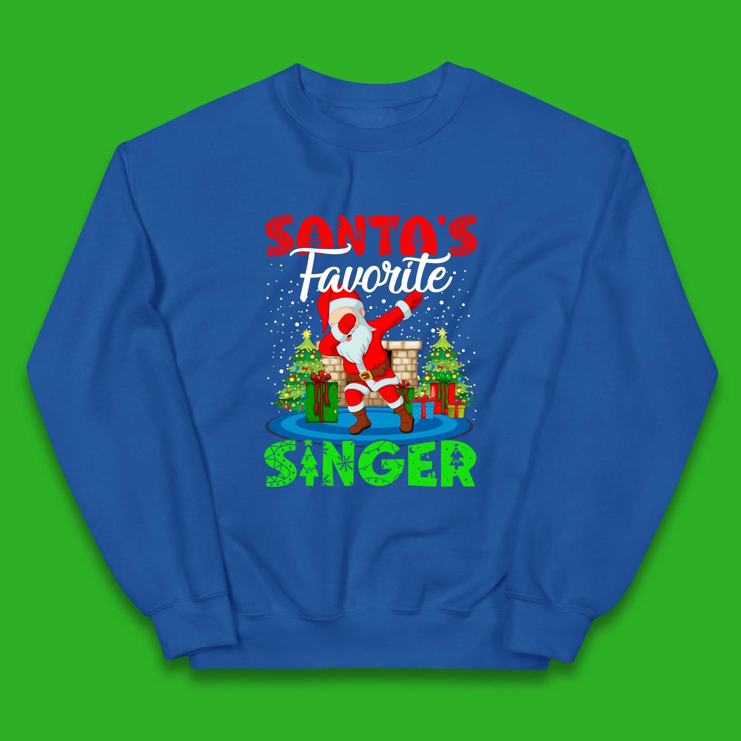 christmas dabbing santa jumper