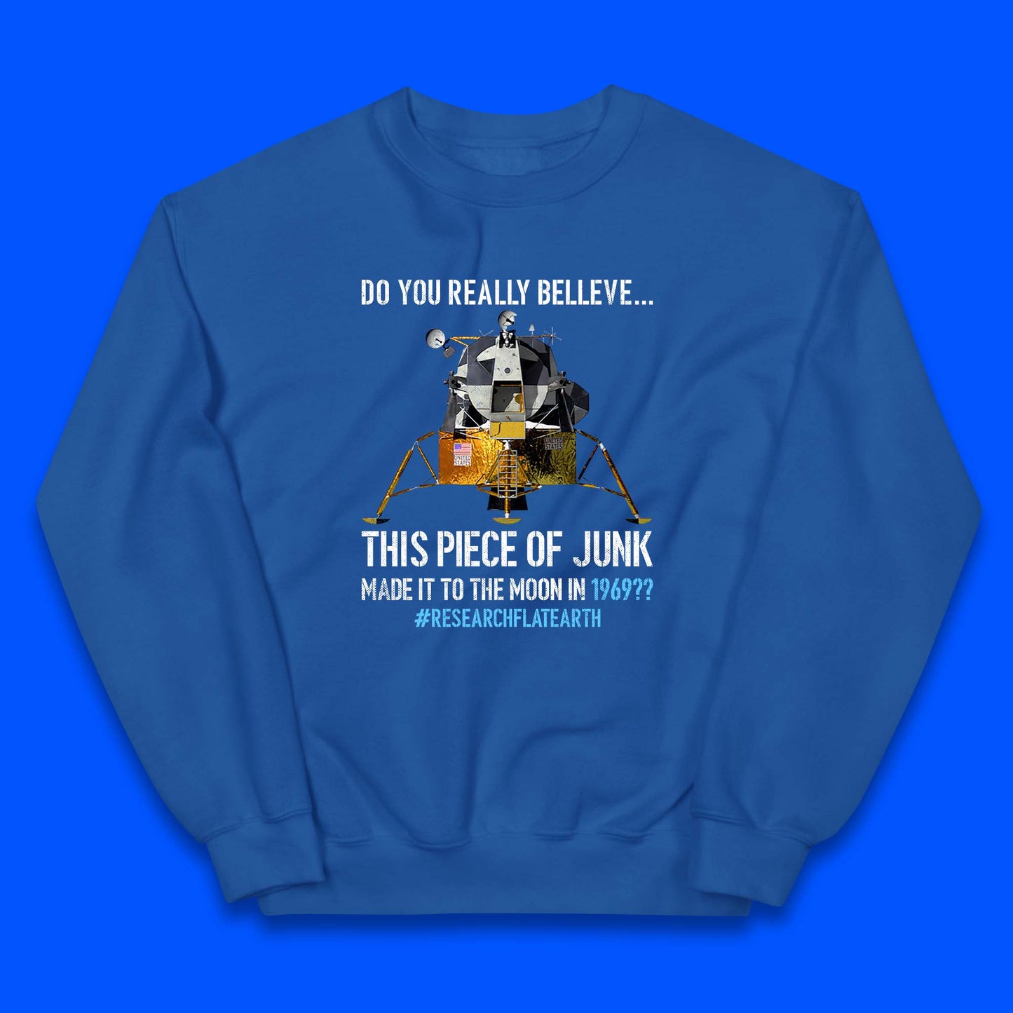 Research Flat Earth Kids Jumper