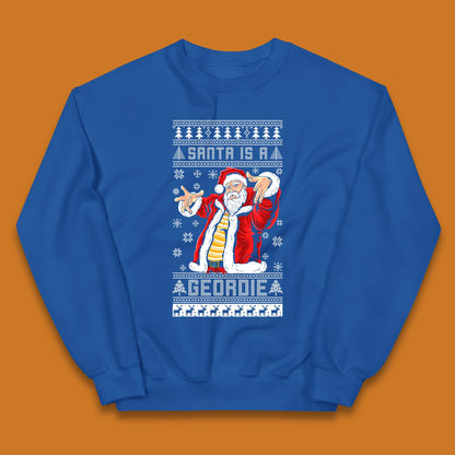 Santa Is A Gerodie Christmas Kids Jumper