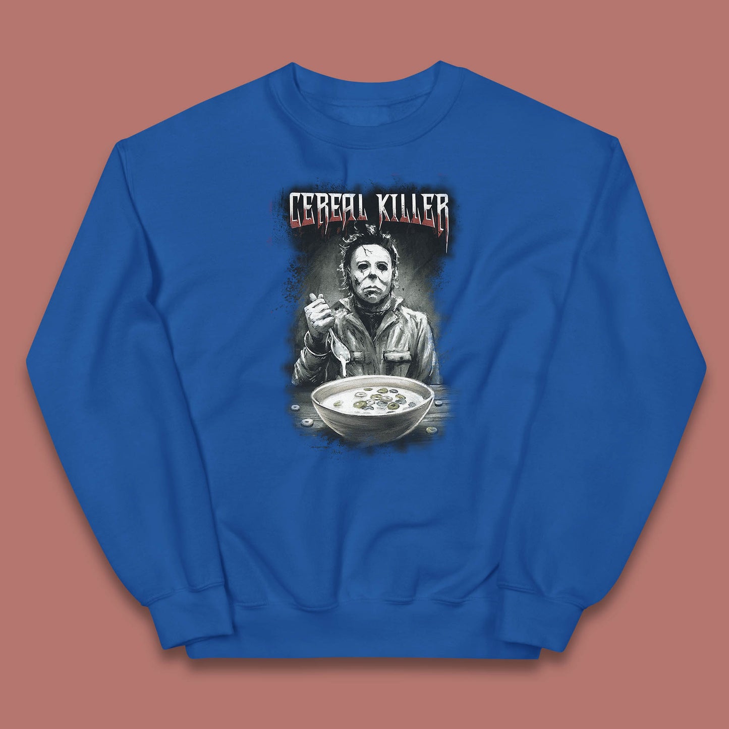 Michael Myers Cereal Killer Halloween Serial Killer Horror Movie Character Kids Jumper