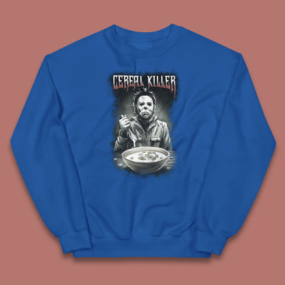 Michael Myers Cereal Killer Halloween Serial Killer Horror Movie Character Kids Jumper