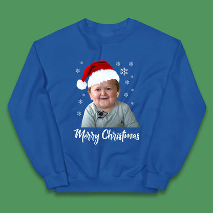 Santa Hasbulla Merry Christmas Kids Jumper