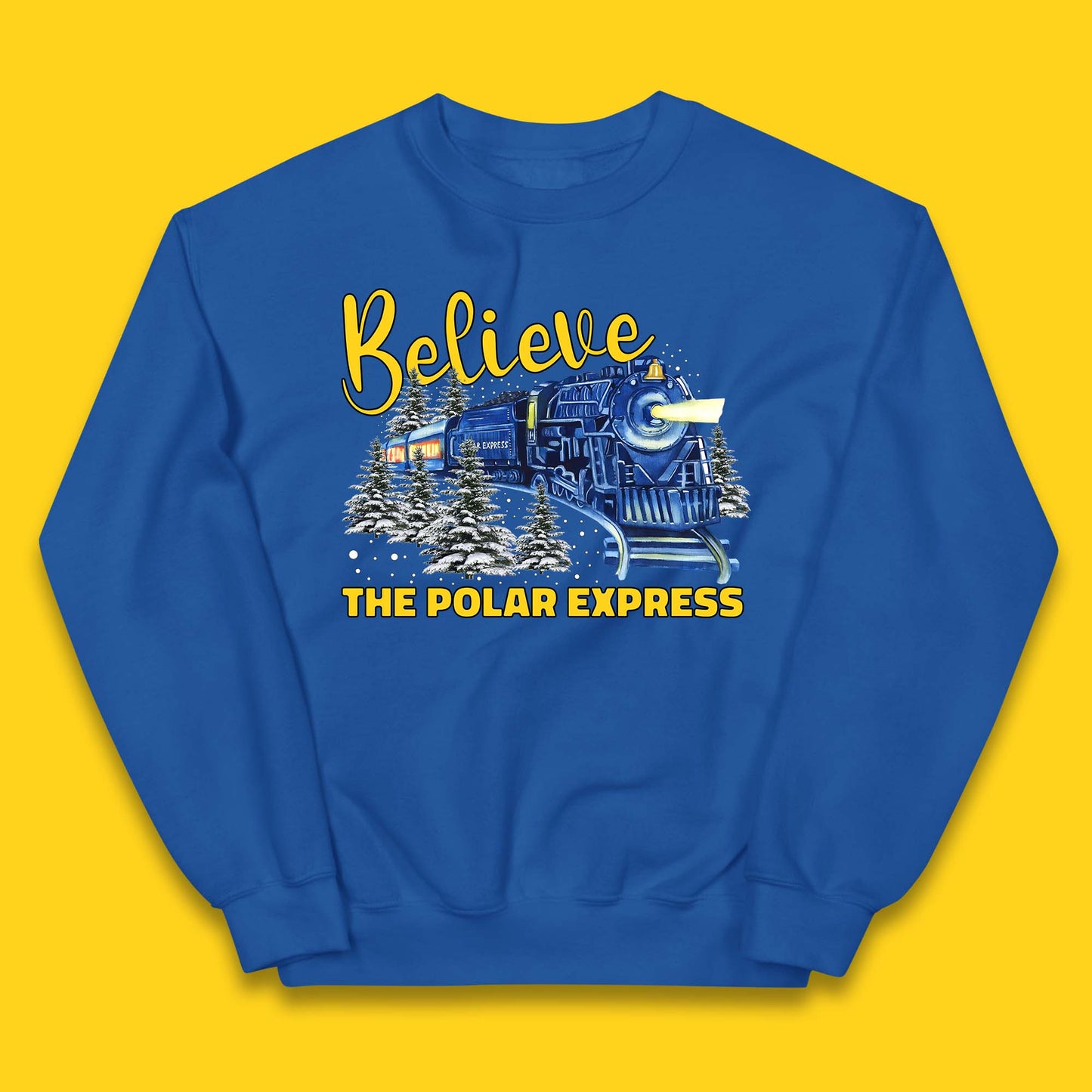Believe The Polar Express Christmas Train Kids Jumper