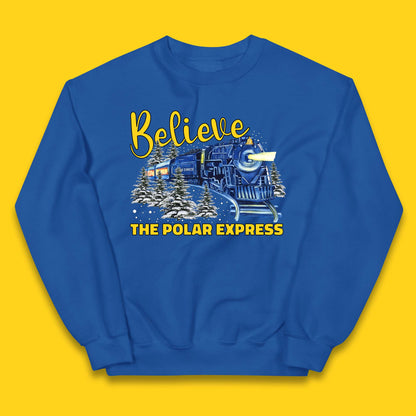 Believe The Polar Express Christmas Train Kids Jumper