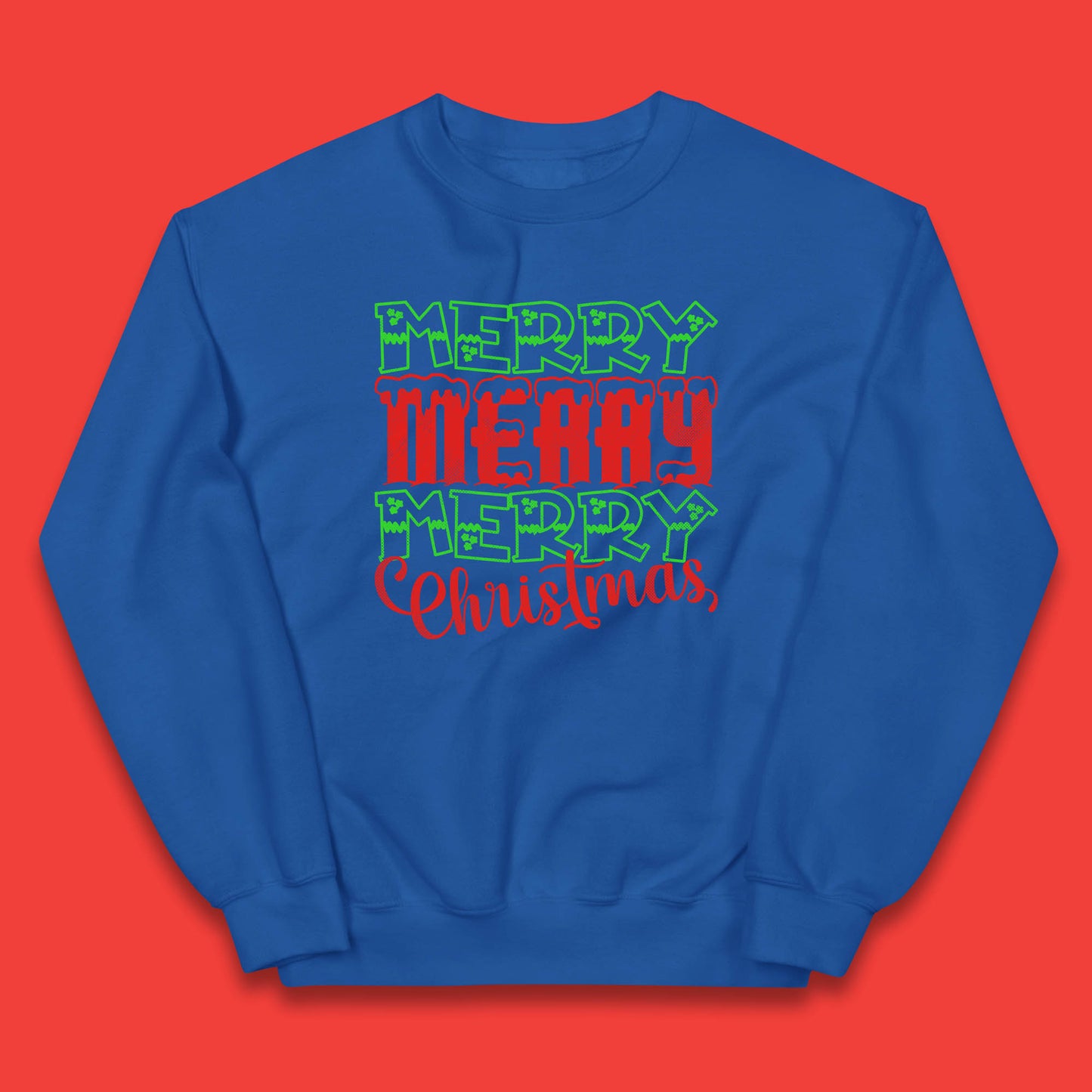 merry merry merry christmas jumper