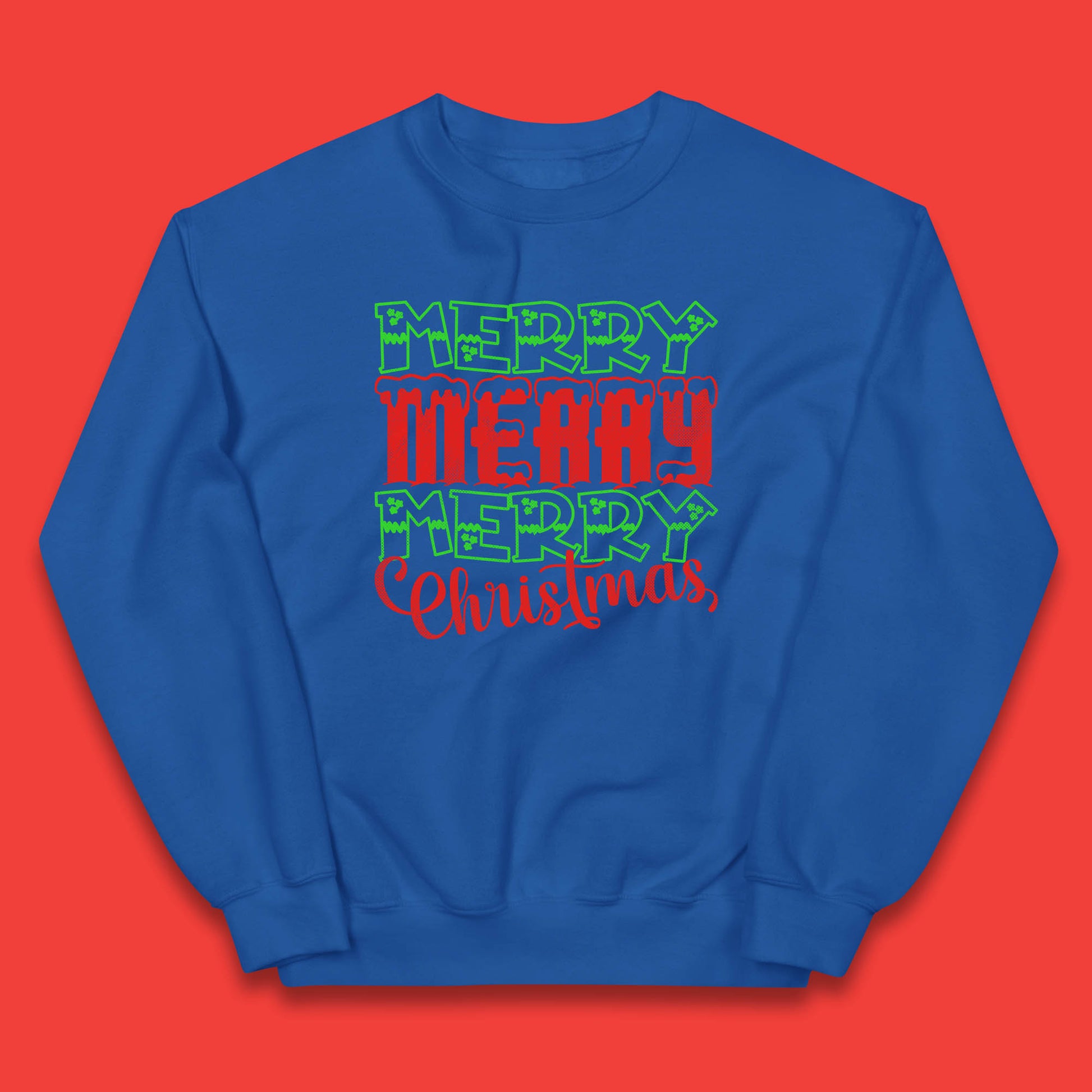 merry merry merry christmas jumper