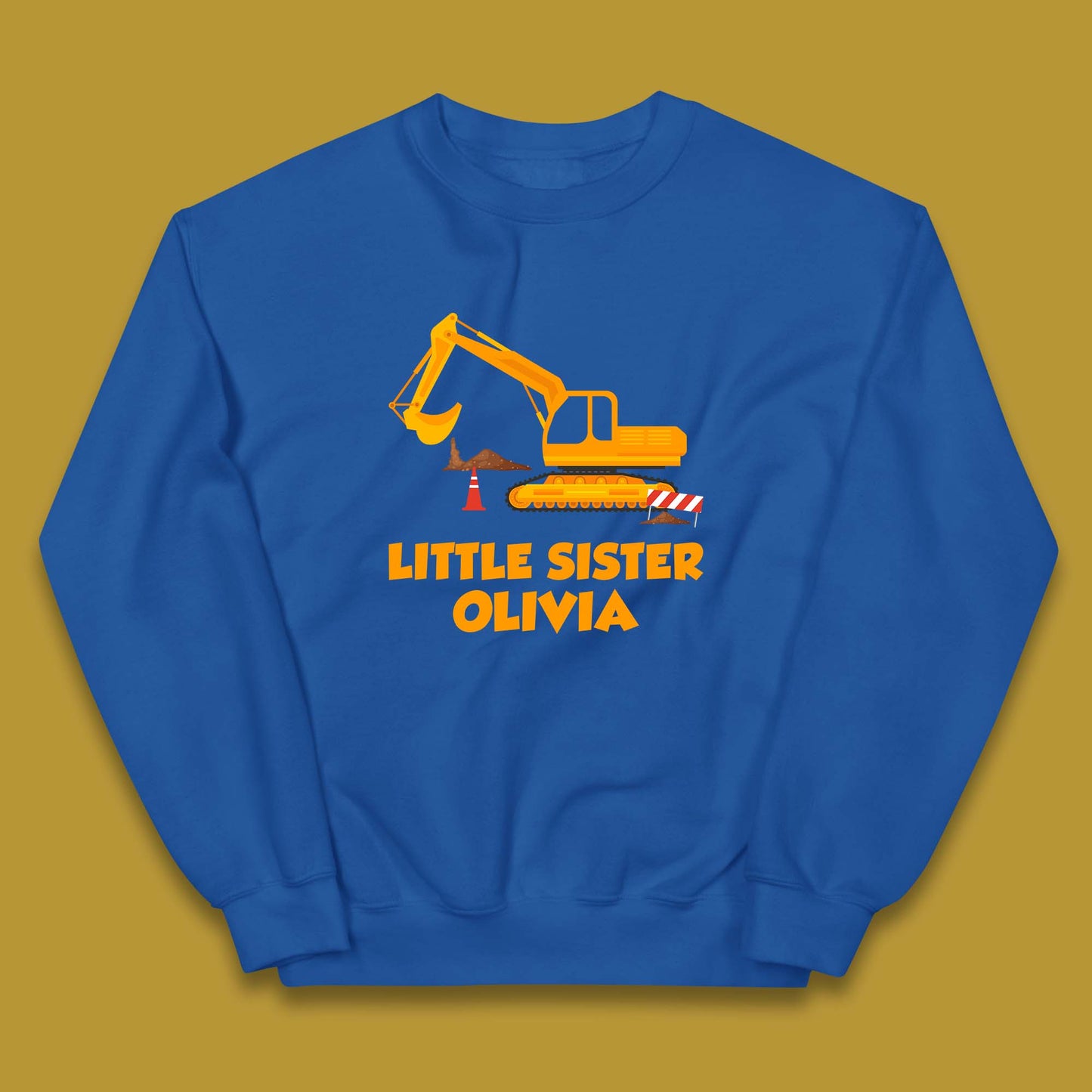 Personalised Little Sister Your Name Promoted To Sister Siblings Announcement Gift Kids Jumper