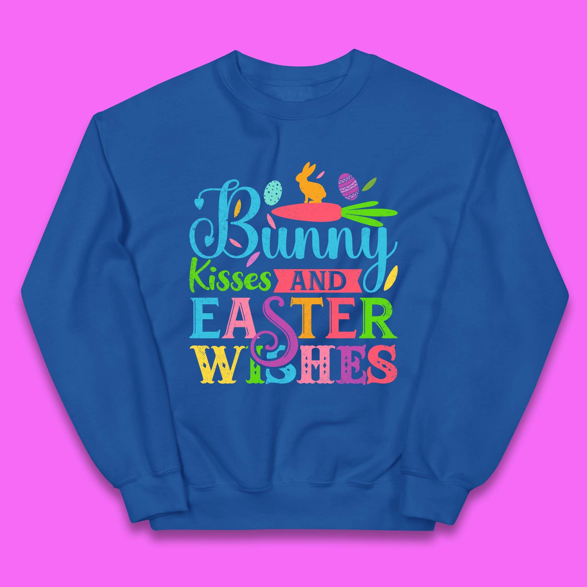 Bunny Kisses And Easter Wishes Kids Jumper