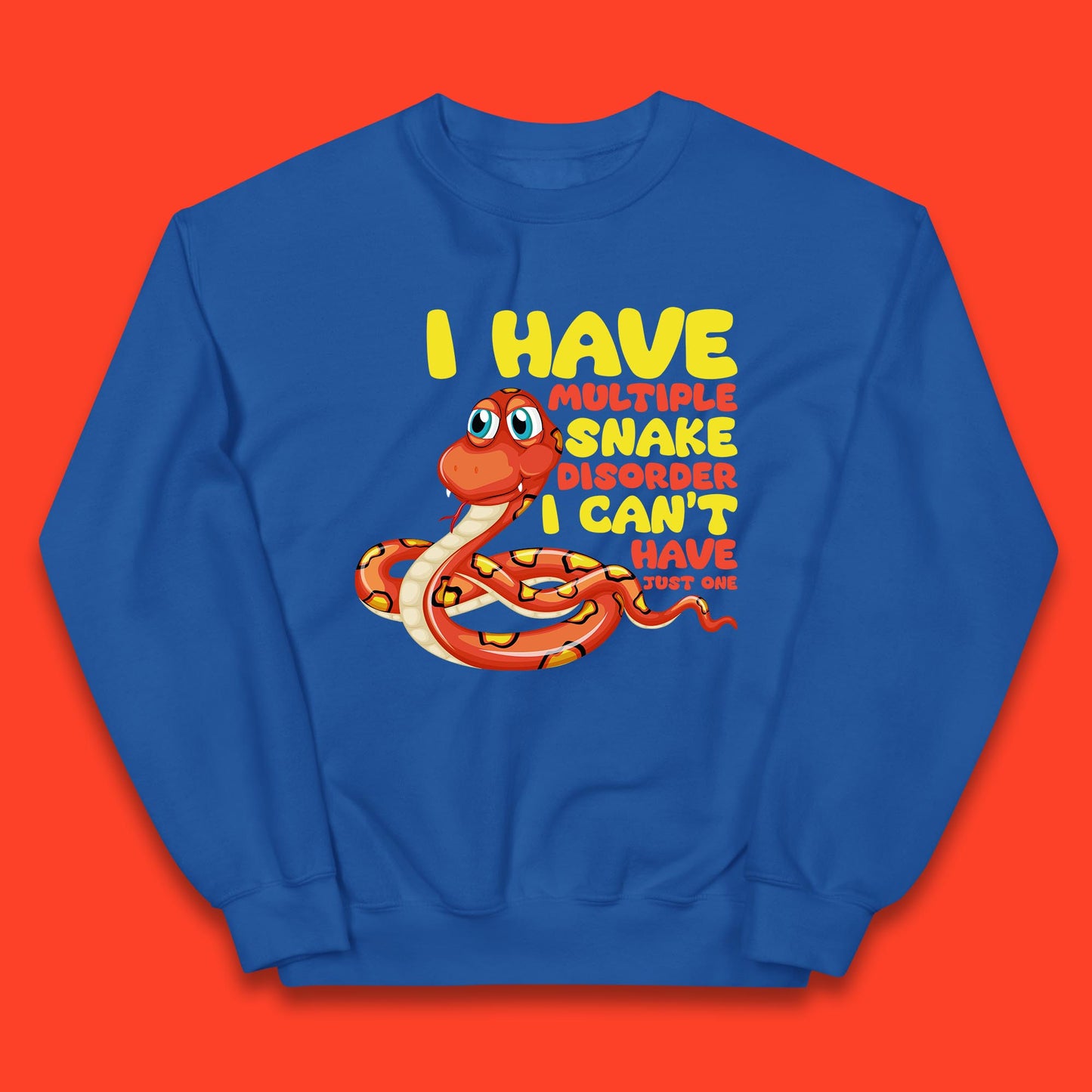 I Have Multiple Snake Disorder I Can't Have Just One Funny Snake Lover Kids Jumper