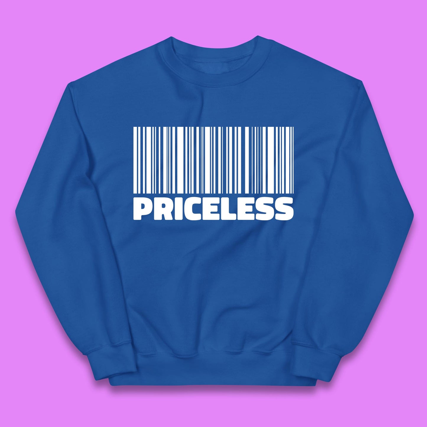 Scan For Priceless Barcode Funny Label Inspirational Empowerment Kids Jumper