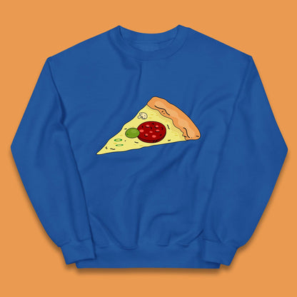 Italian Pizza Slice Pizzaologist Pizza Lover Pizza Holic Pizza Addict Kids Jumper