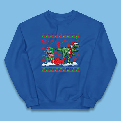 santa & elf costume jumper