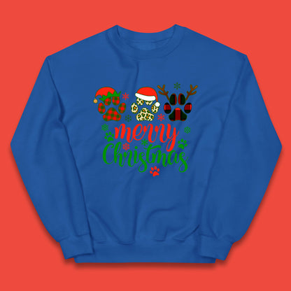 dog & cat paws christmas jumper