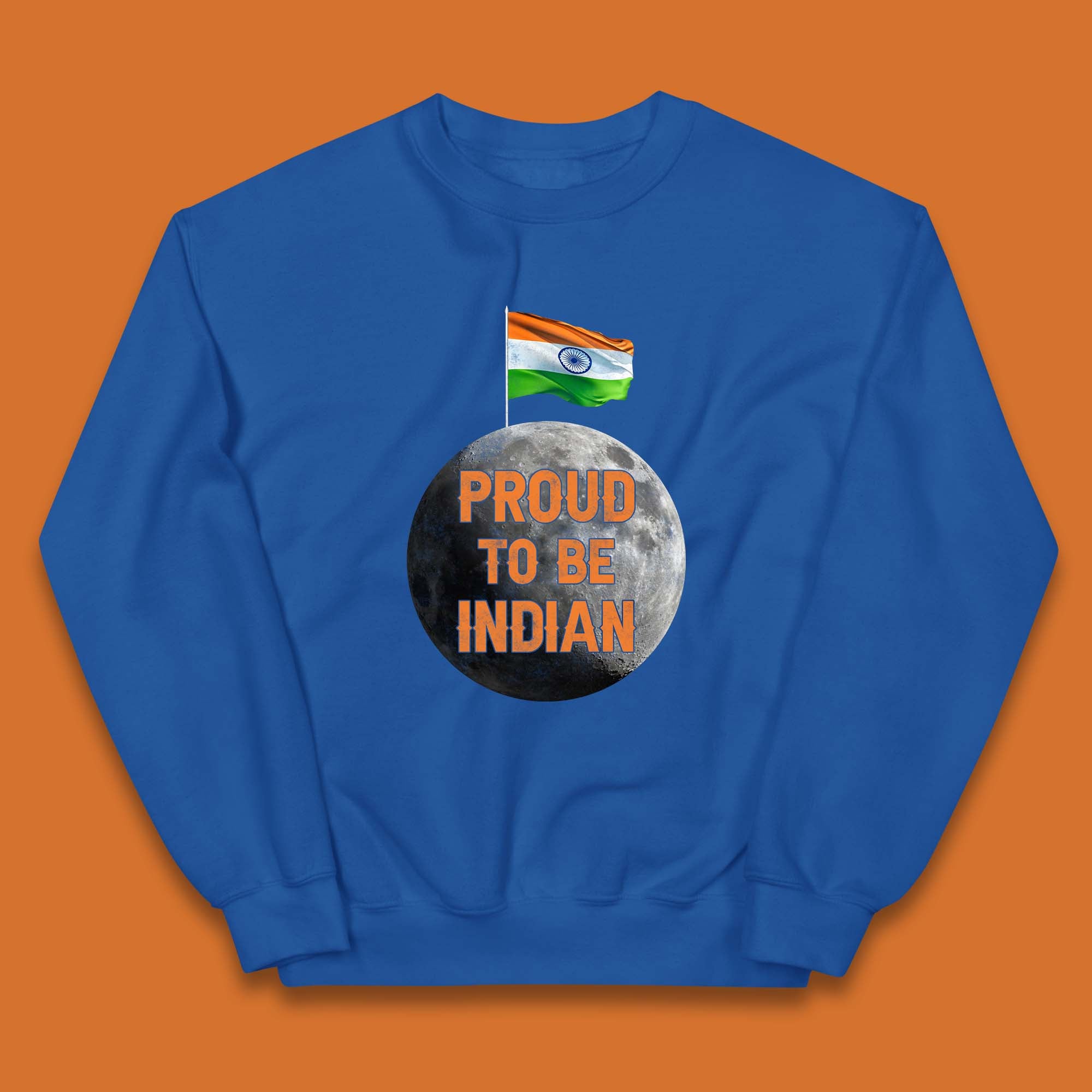 Proud To Be Indian Soft Landing To The Moon Chandrayaan-3 India On The Moon Kids Jumper