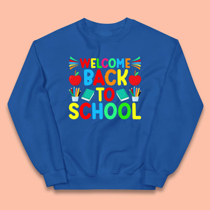 Welcome Back To School Happy First Day Of School Western School Kids Jumper