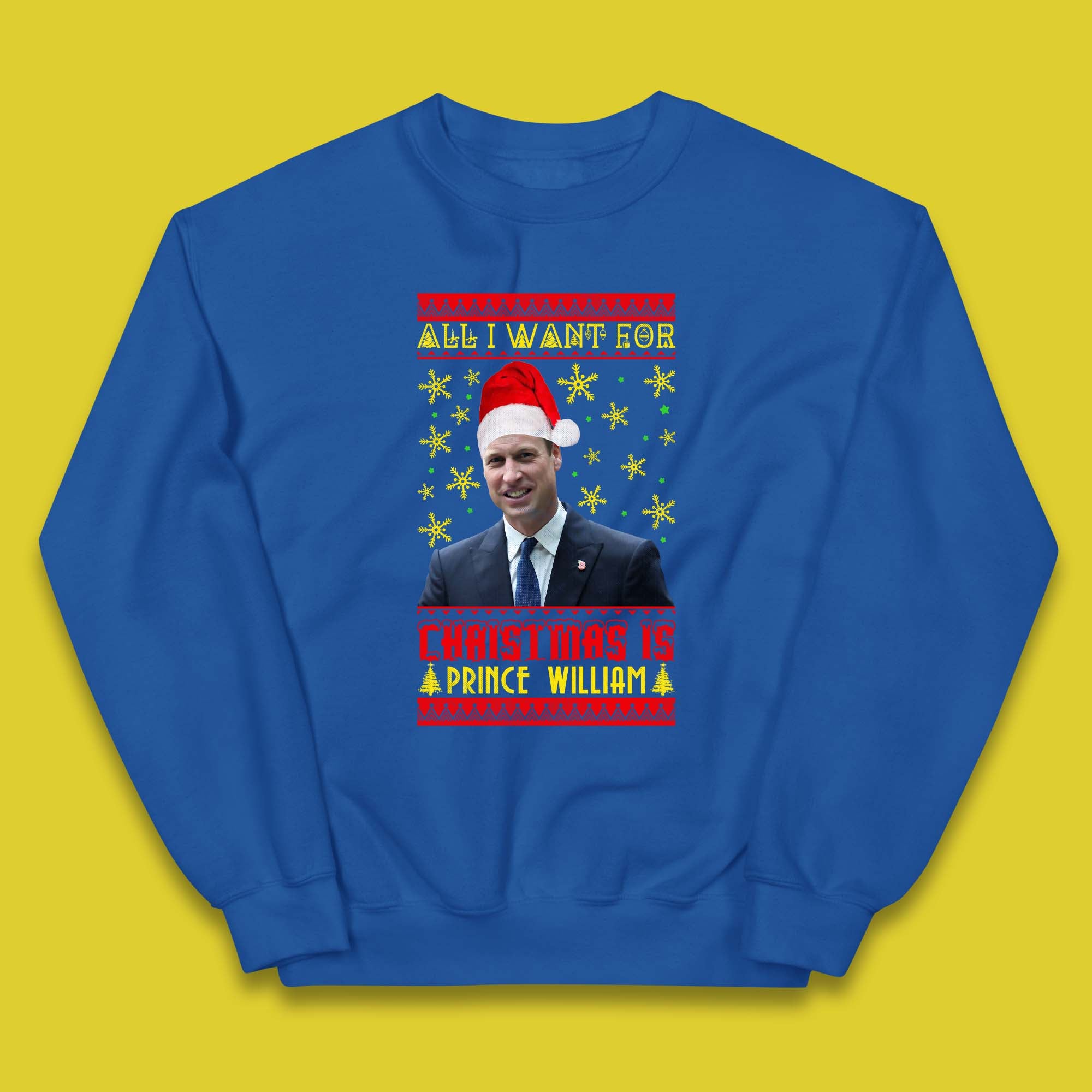 Want Prince William For Christmas Kids Jumper