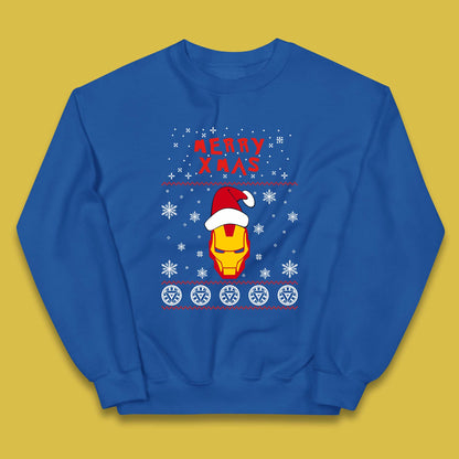 Merry Xmas Ironman Kids Jumper
