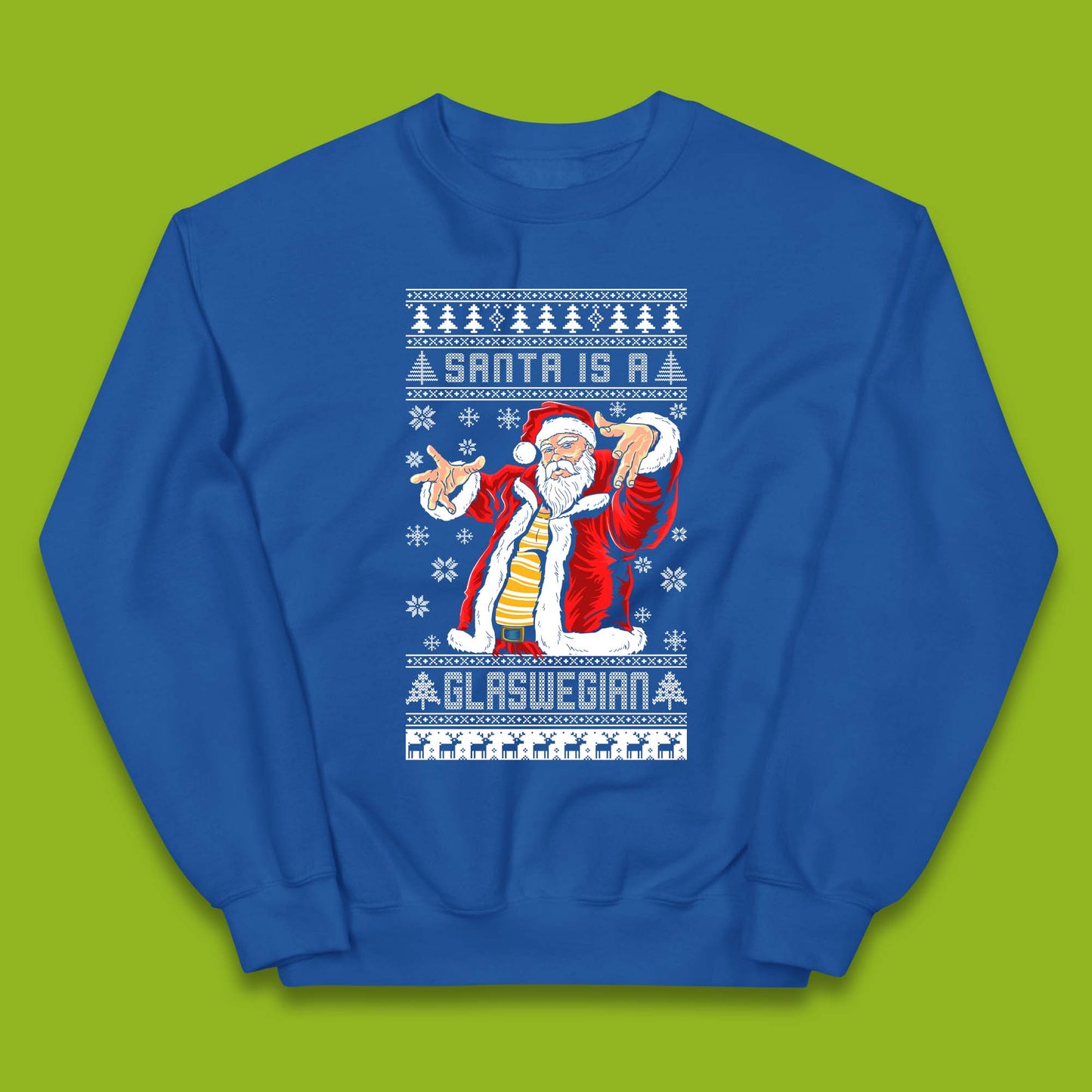 Santa Is A Glaswegian Christmas Kids Jumper