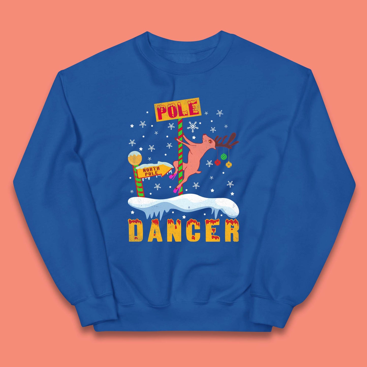 North Pole Dancer Christmas Kids Jumper