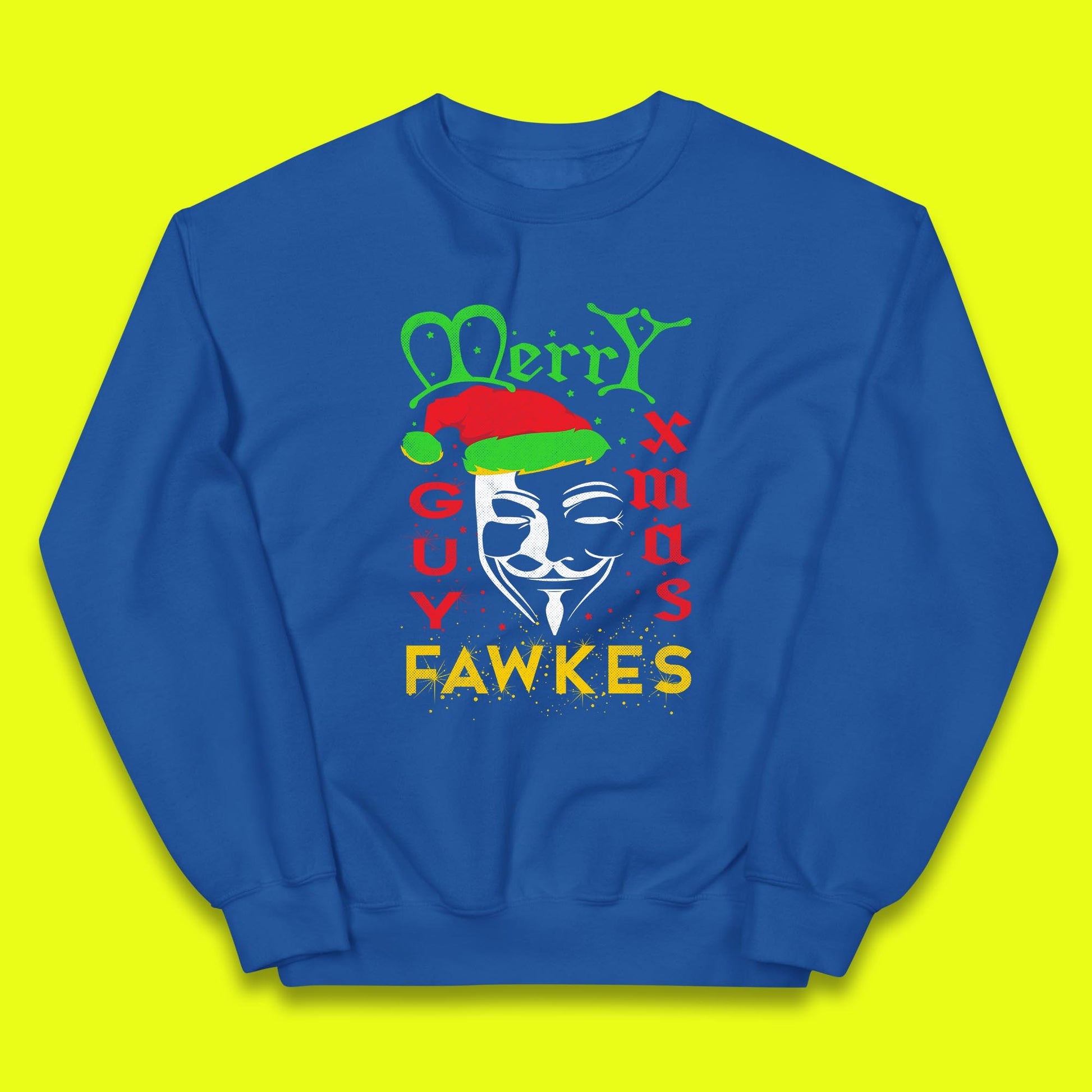 anonymous mask christmas jumper