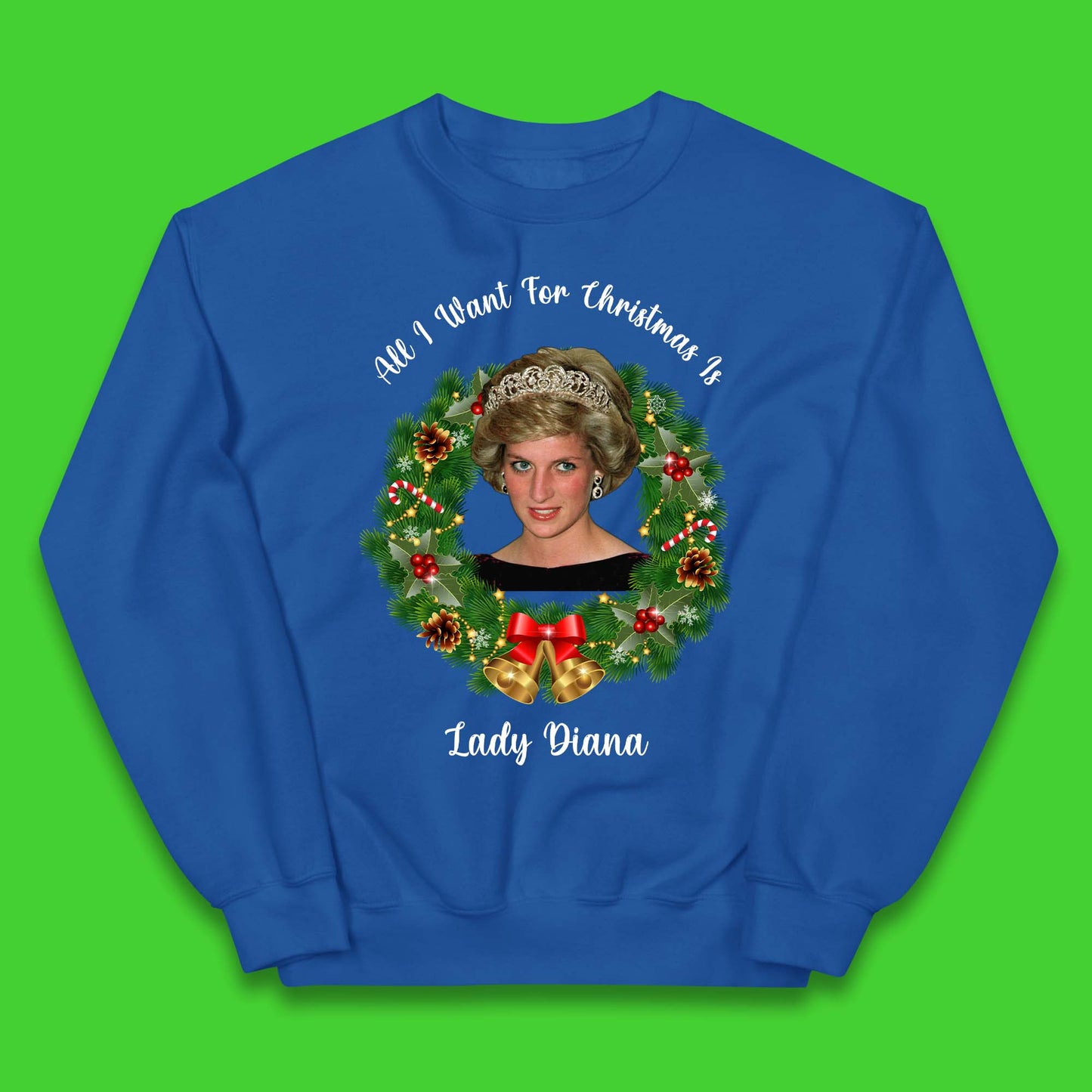 Lady Diana Christmas Kids Jumper