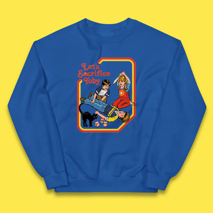 Let's Sacrifice Toby Creepy Incantation Halloween Funny Meme Dark Humor Kids Jumper