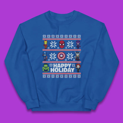 Avengers Superheroes Christmas Kids Jumper