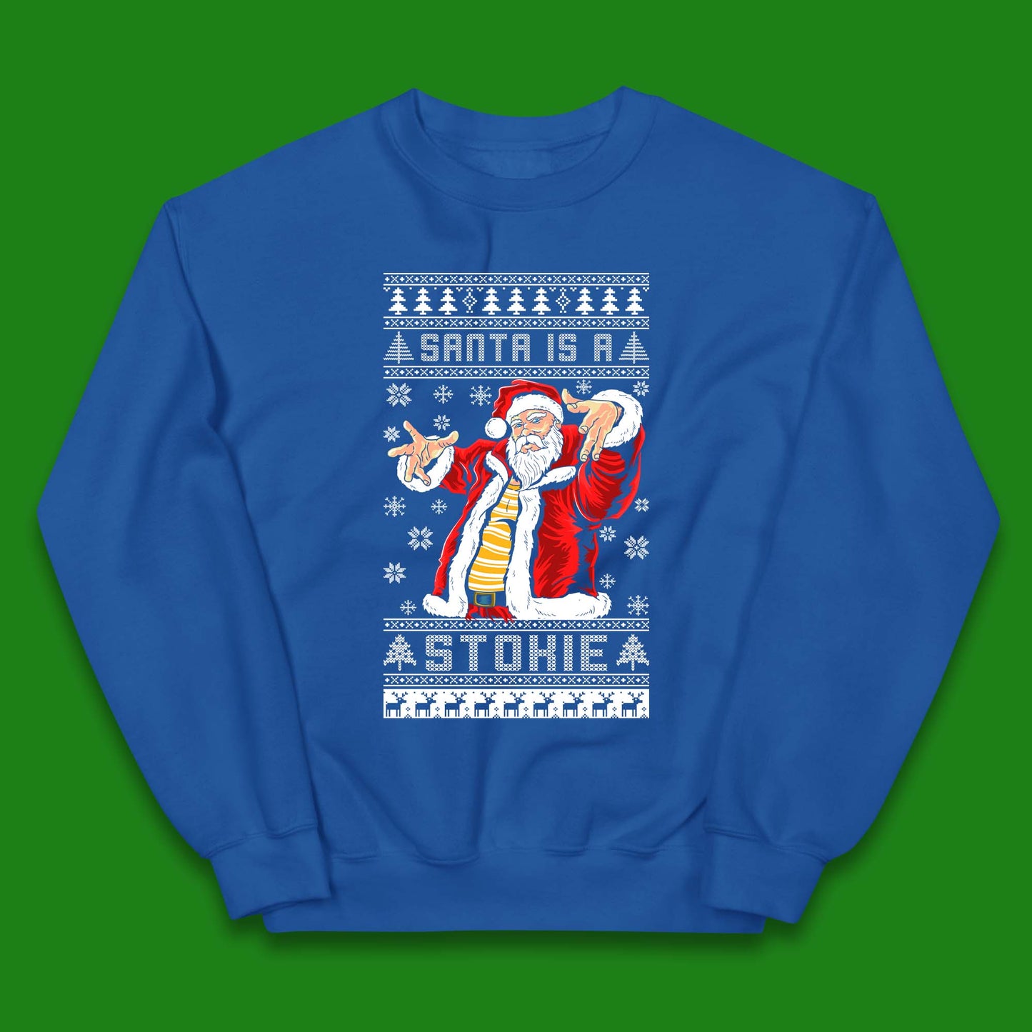 Santa is A Stokie Christmas Kids Jumper