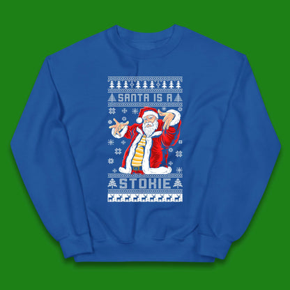 Santa is A Stokie Christmas Kids Jumper