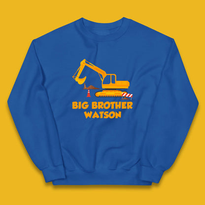 Personalised Big Brother Your Name Promoted To Big Brother Siblings Announcement Gift Kids Jumper